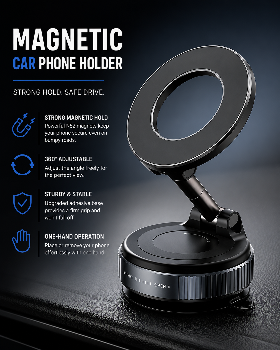 Magnetic Car Phone Holder