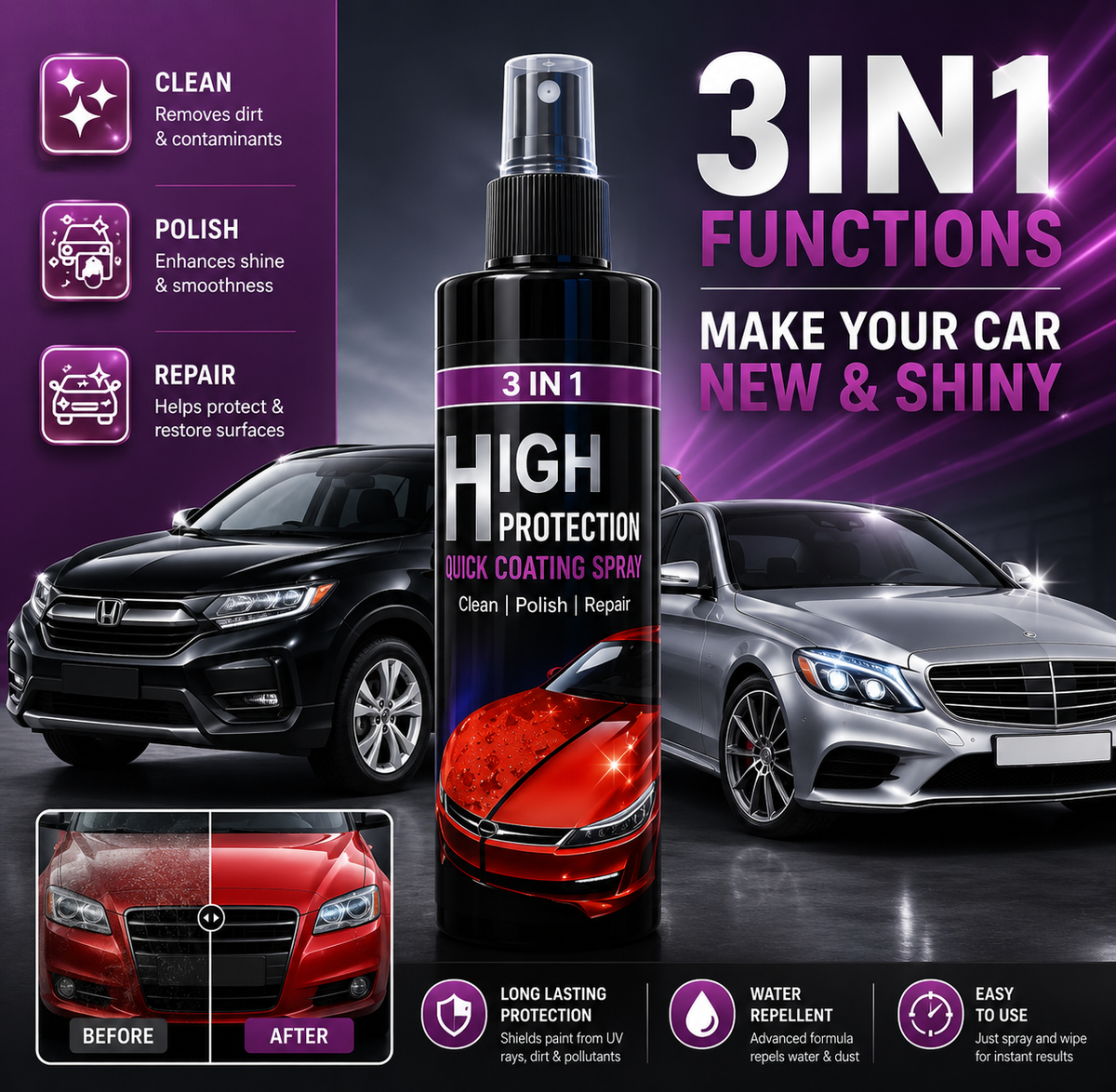Ceramic coating spray(buy 1 get 1 free)